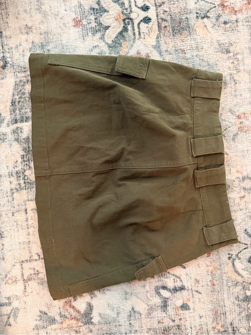 RSQ Olive Green Utility Cargo Mini Skirt - Picture 4 of 5